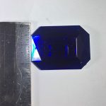 40x30mm Vintage Sapphire Flat Back Octagon Acrylic Gemstones - 10pcs - Image 4